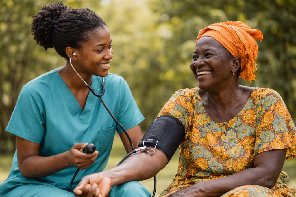 nurse and old woman-wahken medical services